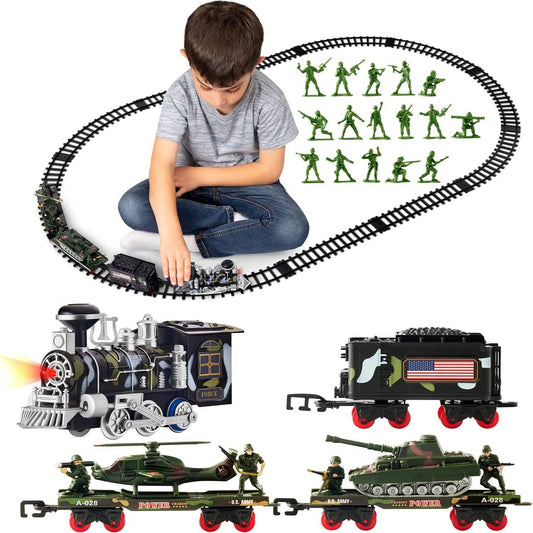 USA Train Set for Kids & Toddlers Includes Toy Train