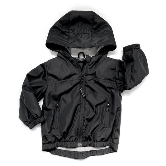 Zip-up Windbreaker - Black