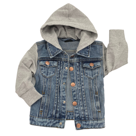 Little Bipsy Denim Jacket - Grey