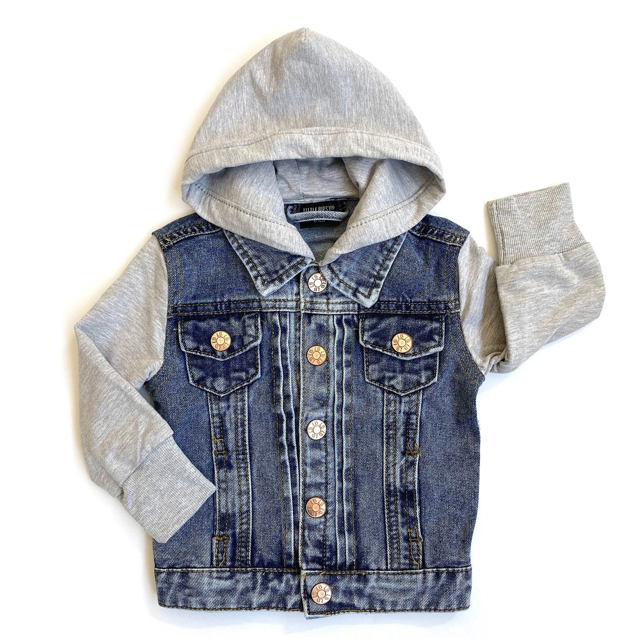【新発売】 Grey - Jacket Denim Hooded – Wild Worn ジャケット・アウター