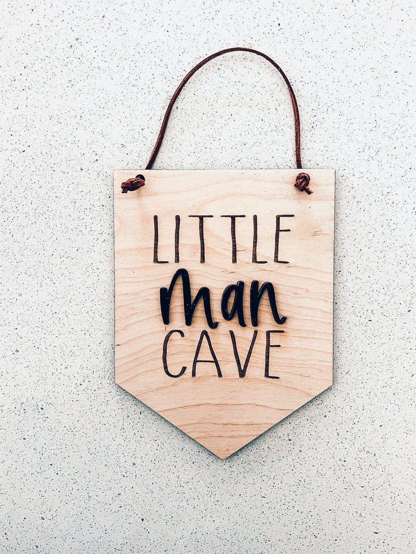 Little Man/Babe Cave Hanging Sign