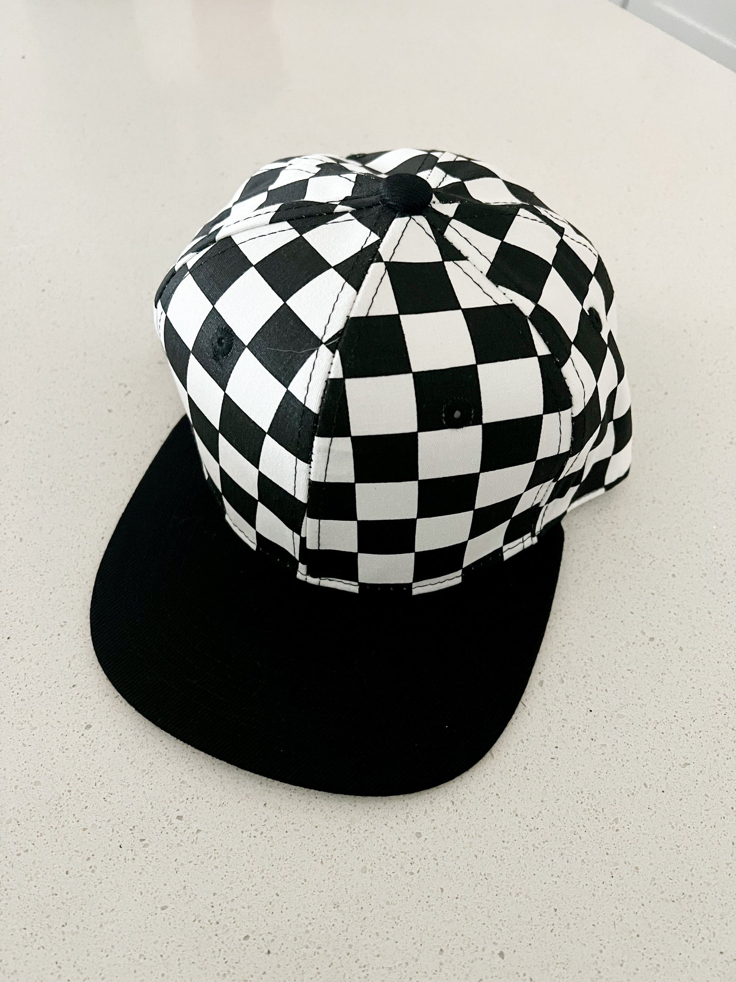 Checkered Smiley Hat