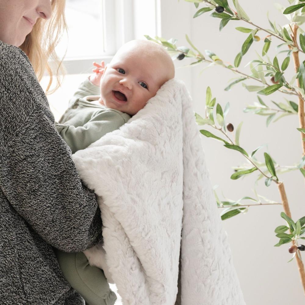 Saranoni Dream Receiving Blanket - Pearl