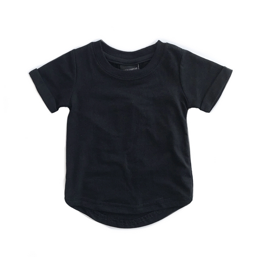 Short Sleeve Basic Tee - Black