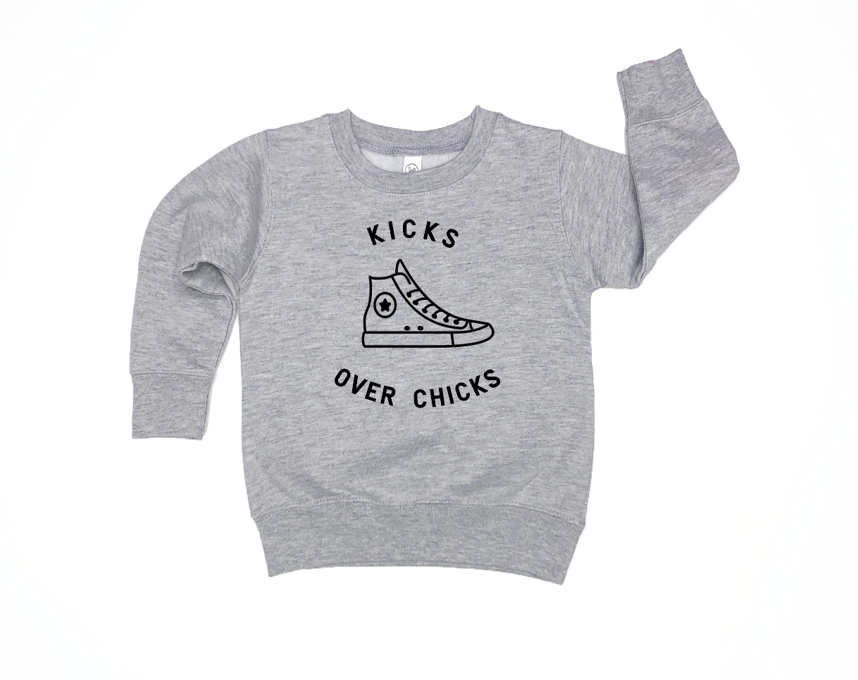 Kicks Over Chicks  Sweatshirt