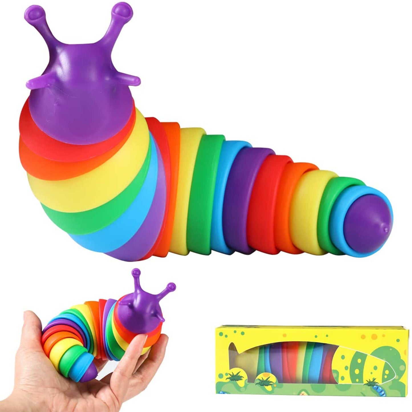 Fidget Slug Toy Caterpillar Sensory Fidget Toys
