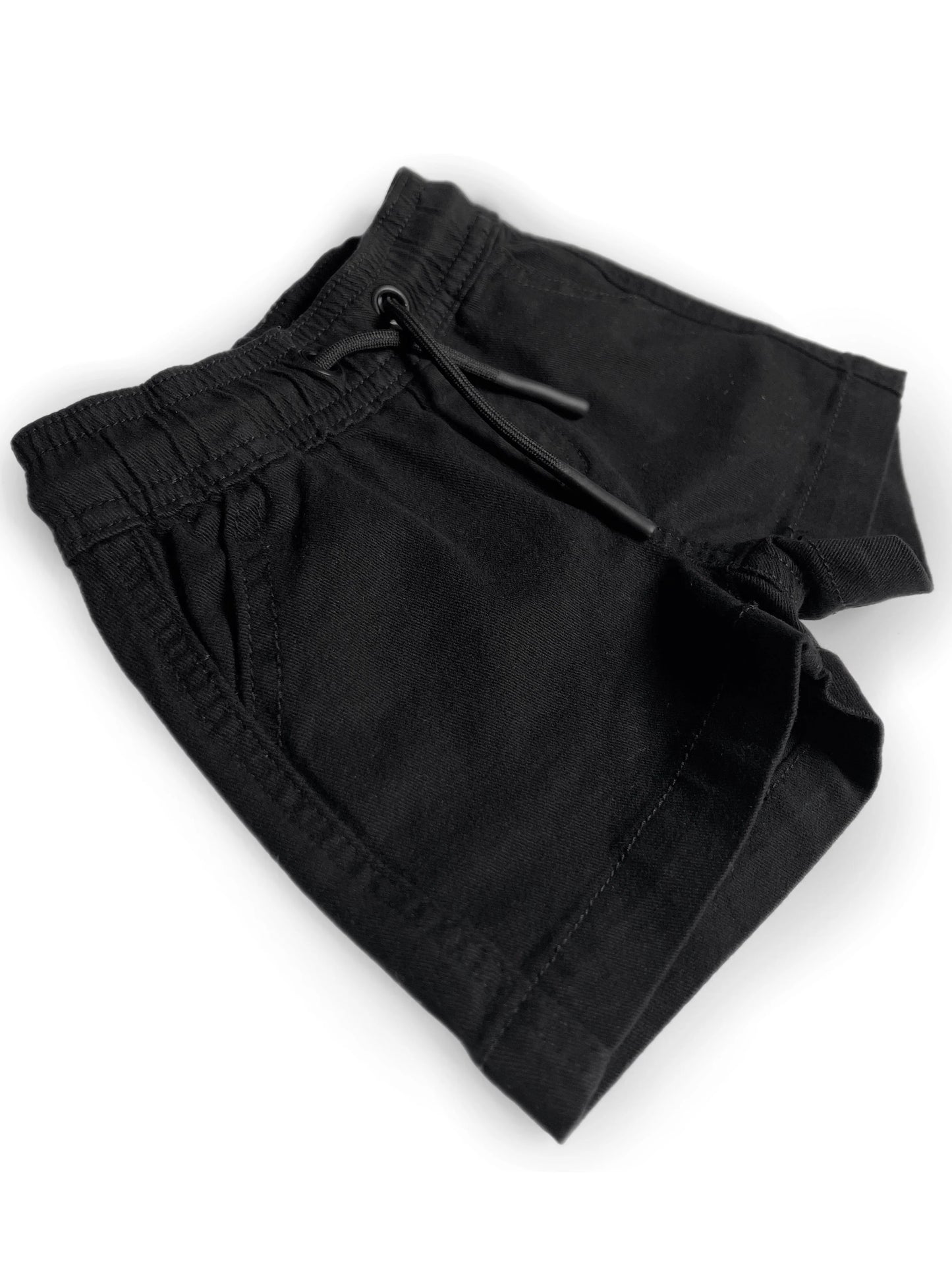 Little Bipsy Cotton Twill Shorts - Black