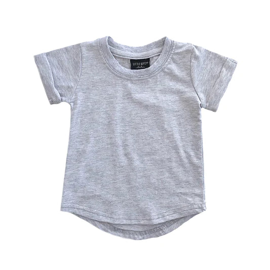 Short Sleeve Basic Tee - Grey