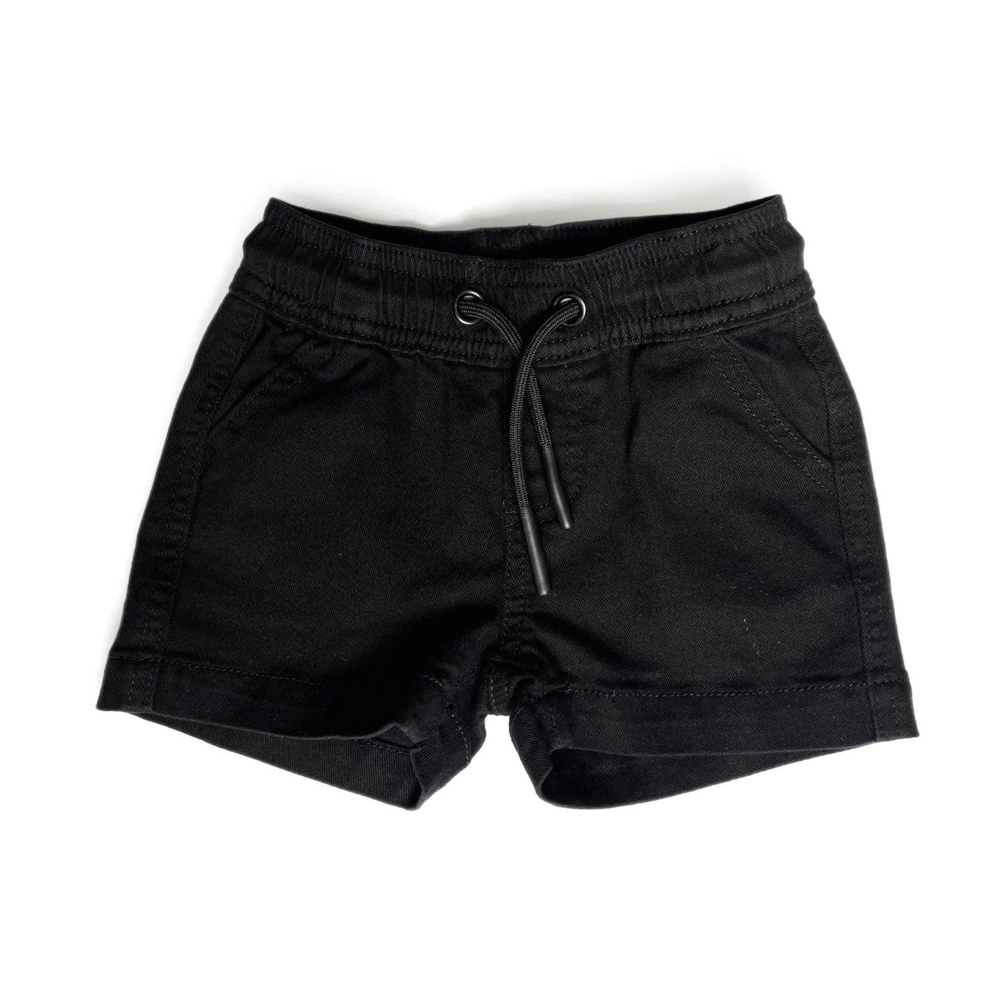 Little Bipsy Cotton Twill Shorts - Black