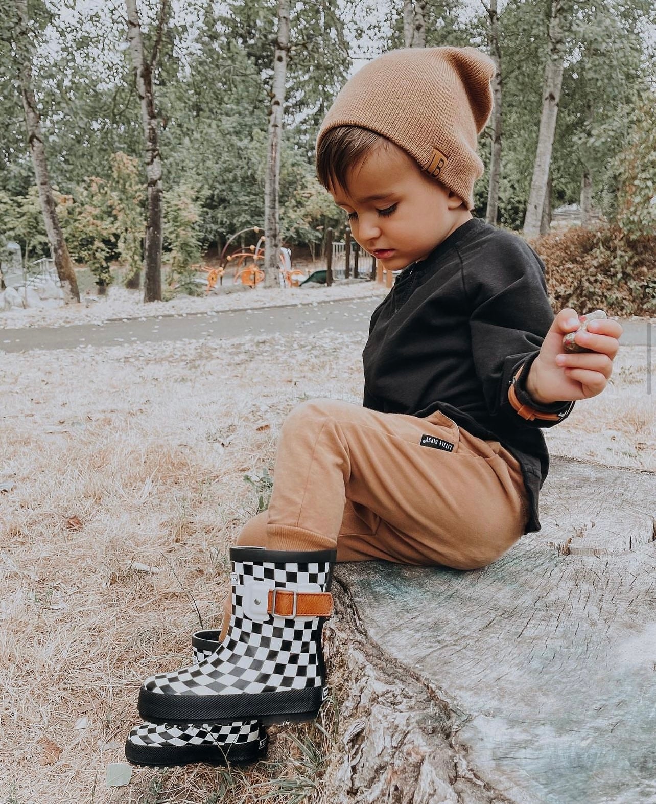 Urban Pines Co. Boots - Black Check
