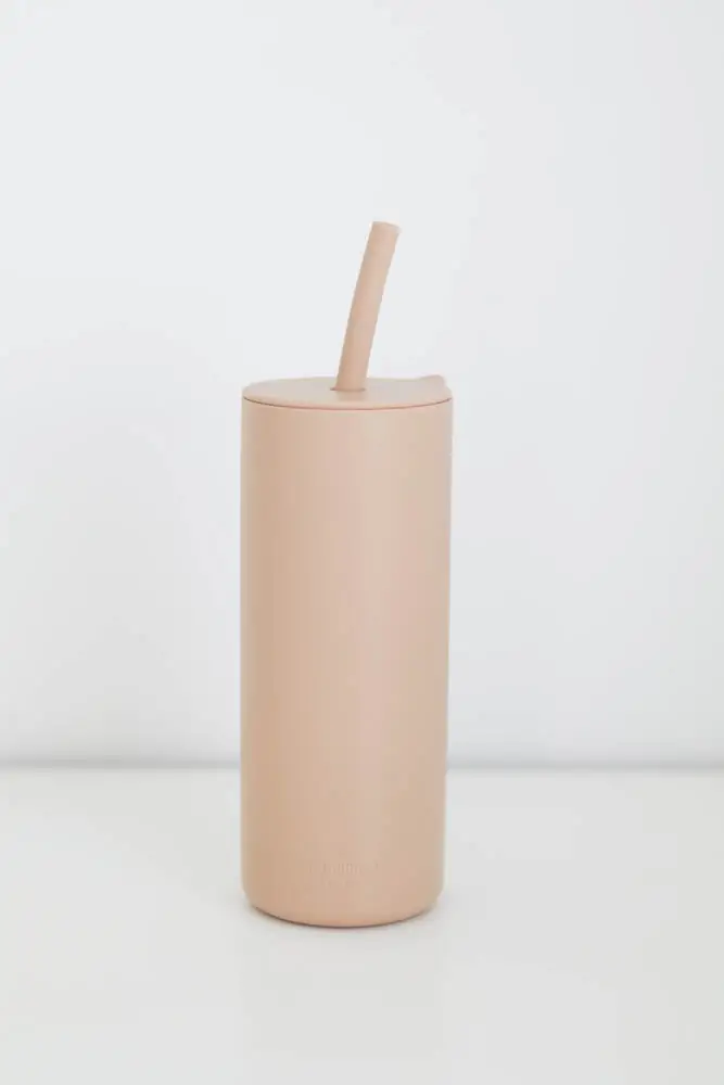The Saturday Baby Adult Silicone Straw Cup - Sand