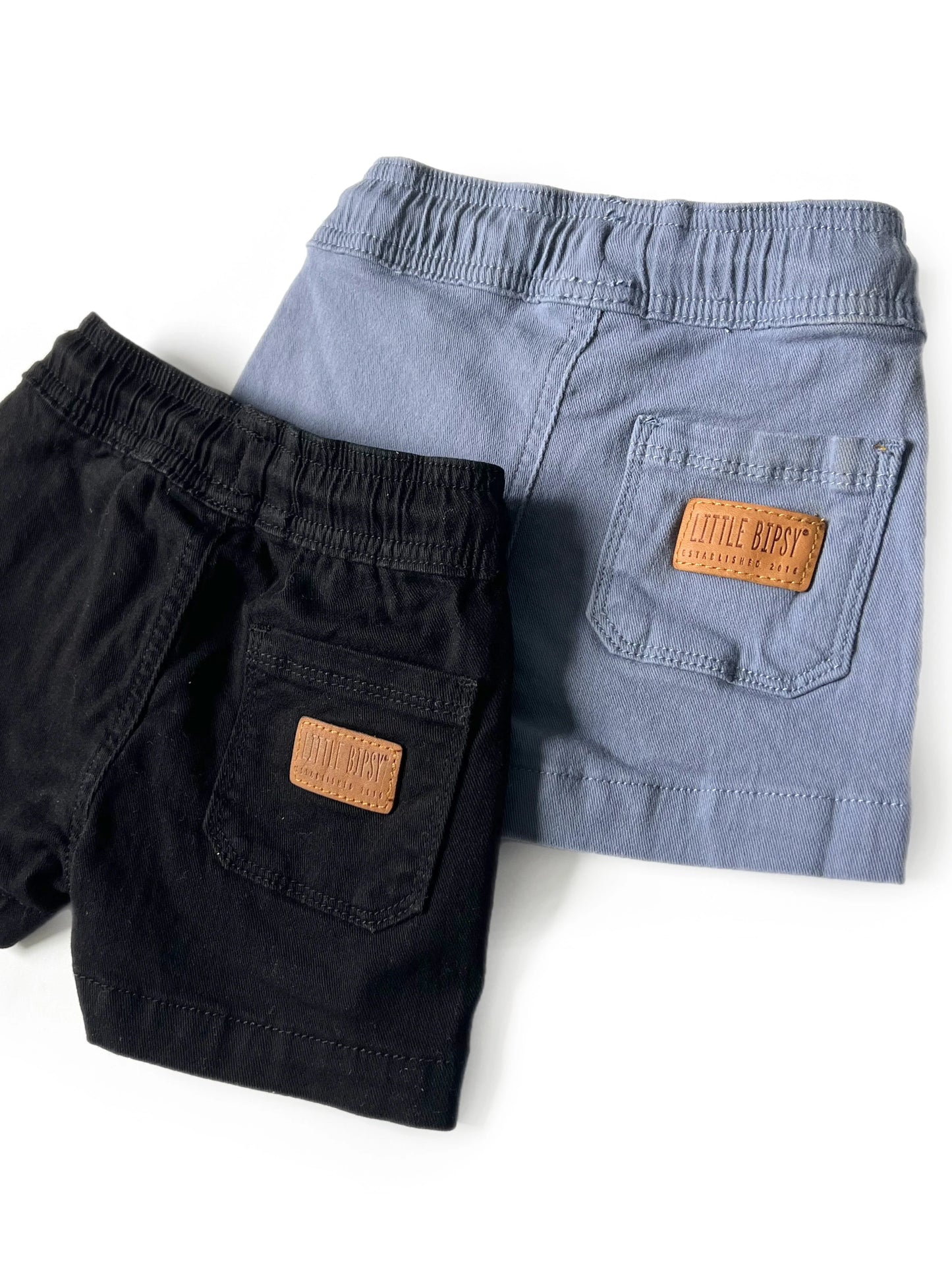 Little Bipsy Cotton Twill Shorts - Black